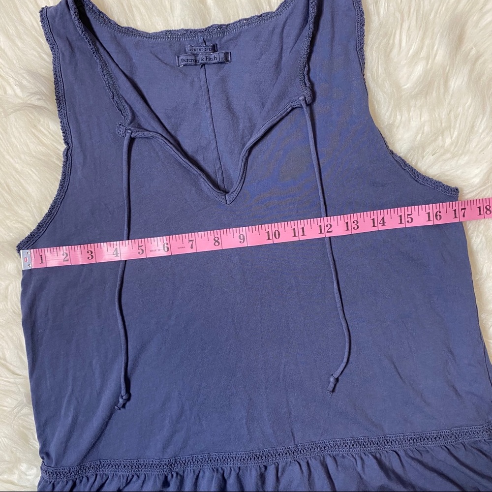 🔥SOLD🔥Abercrombie & Fitch Tank Top Slate Blue Size Small - Picture 14 of 16